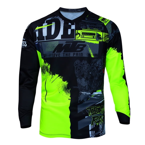 Off Road Motorcycle Jersey Durable Breathable Riding Shirt for Biking Enthusiasts
