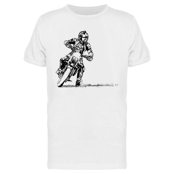 Off Road Motorcycle T-Shirt Men -Image by Shutterstock, Male Medium