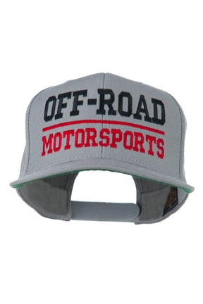 Off Road Motorsports Embroidered Snapback Cap - Silver OSFM