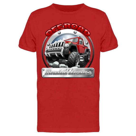Off Road Mountain Adventure T-Shirt Men -Image by Shutterstock, Male Small