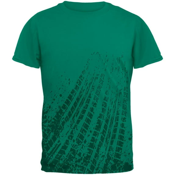 Off Road Mudding Truck Tire Tracks Mens T Shirt Jade Dome LG