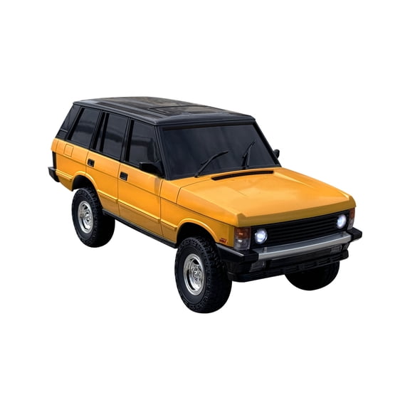 Off-Road RC Car, 1/18 Scale 2.4G 3CH 4WD RC Crawler Car with Flip-up Headlights, RTR Hobby Grade Collectible Model Gift for Adults & Hobbyists