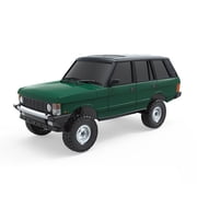 Off-Road RC Car, 1/18 Scale 2.4G 3CH 4WD RC Crawler Car with Flip-up Headlights, RTR Hobby Grade Collectible Model Gift for Adults & Hobbyists