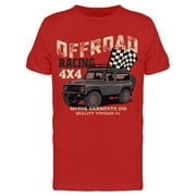 Off-Road Racing. Sticker T-Shirt Men -Image by Shutterstock, Male XX-Large