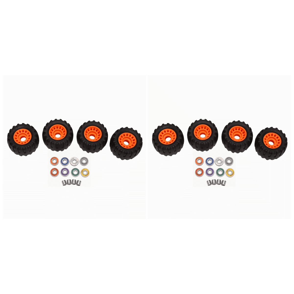Off Road Skateboard Longboard Wheels (Set of 8 Contains Bearing Sleeve