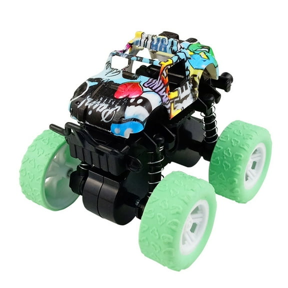 Off-Road Stunt Toy Car For Toddlers Boys And Girls Over 2 Years Old, Friction-Powered 360° Spinning Stunts With Push Hard To Spin, Anti-Slip Tires & Safe Abs Material, Ideal Gift