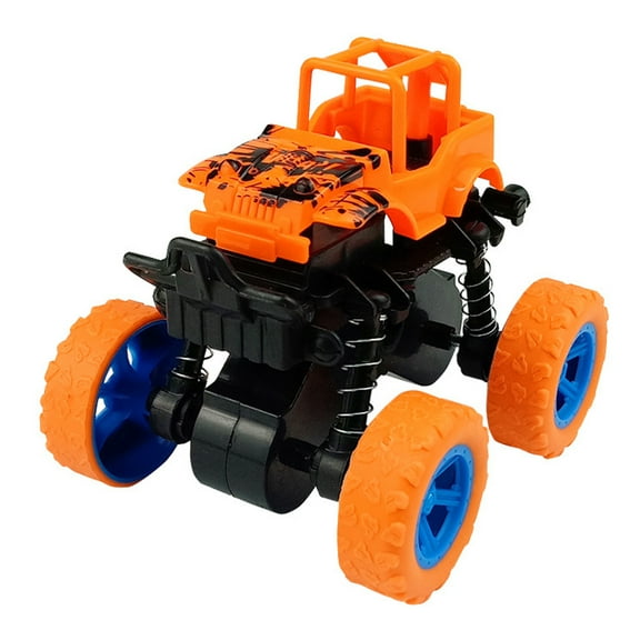 Off Road Stunt Vehicle Inertia Powered 4Wd Trick Car 360° Flips Orange Rc Toy For Boys​