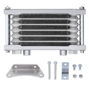 Off-Road Transmission Oil radiator, Silver Aluminum Engine Oil Cooler for 50cc-250cc Motorcycles & ATVs