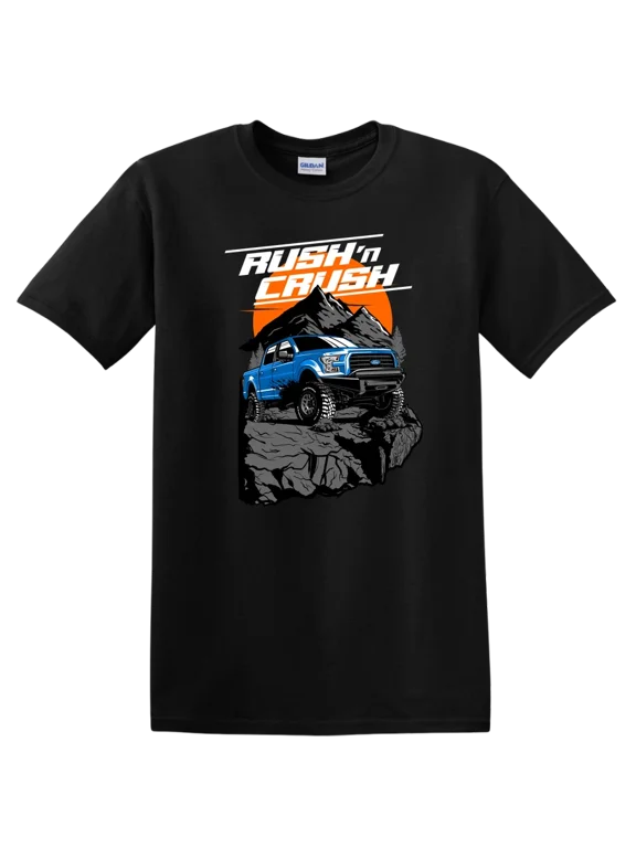 Off Road Truck Crush Adventure T Shirt Graphic Mountain Tee Design Fun