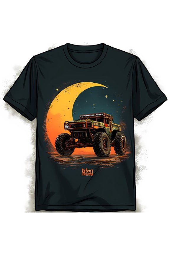 Off Road Truck Graphic T-Shirt with Design Black Tee