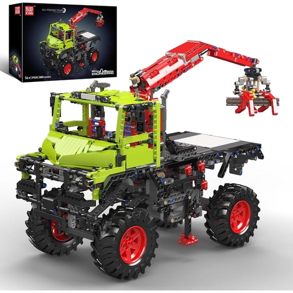 Off-Road Trucks Building Kits, All-Terrain 4x4 Mountain Truck Car Sets Model with Electric Motor, Gift for Age 14+/Adult Collections Enthusiasts (2002+ Pieces)