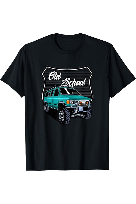 Off Road Van, American Classic Van, Men's Old School Van T-Shirt