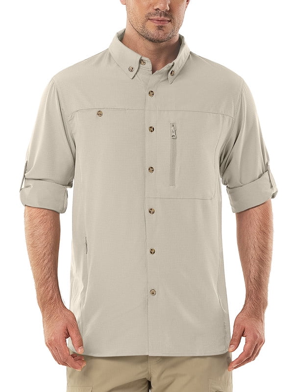 【SATIIIZ】Lean Safari Short-Sleeved Shirt Vintage Safari Shirt By J-lea Unisex Sz S Khaki Tan Short