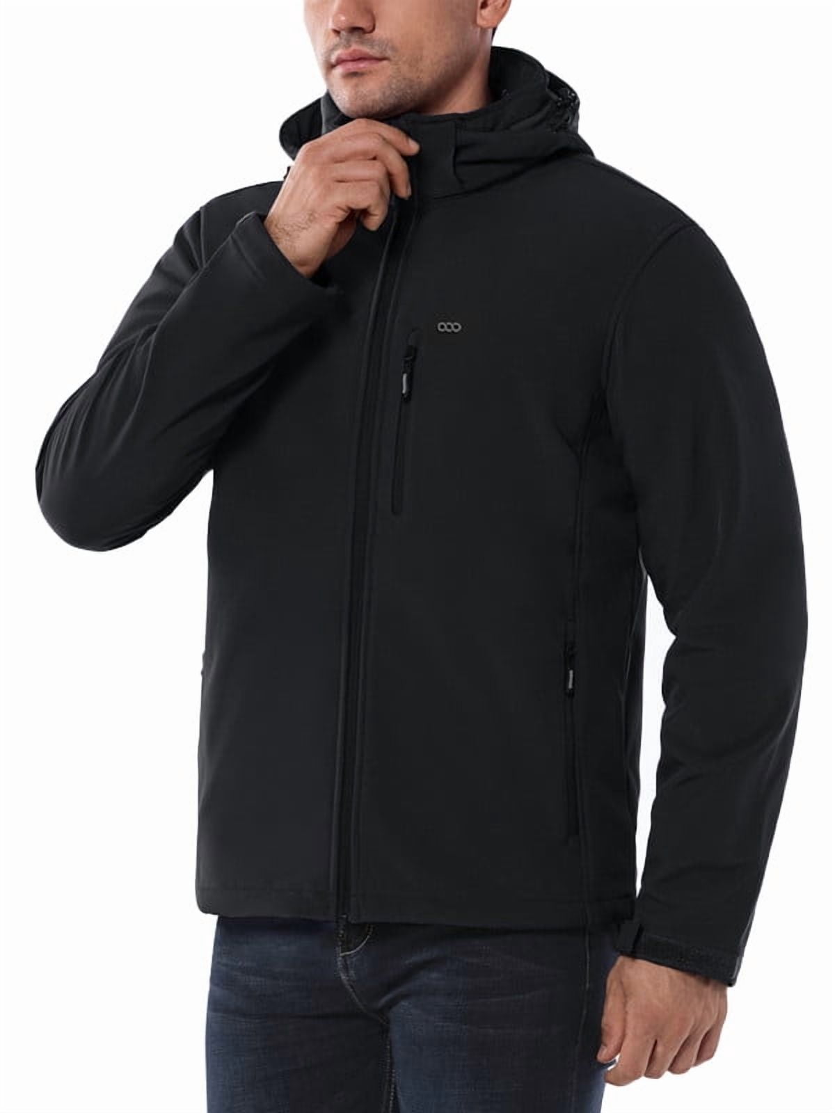 JustBlanks Mens Lightweight Full Zip Wind and Water Resistant