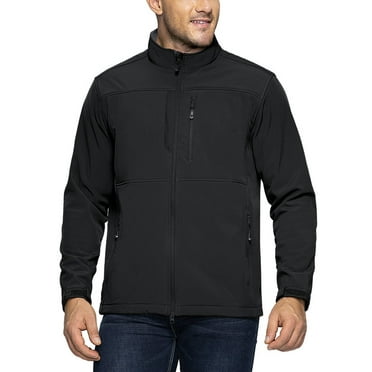 Off Road Ventures Men's Fleece Lined Softshell Jacket Lightweight Waterproof Windbreaker Rain Shell Jacket for Outdoor Hiking