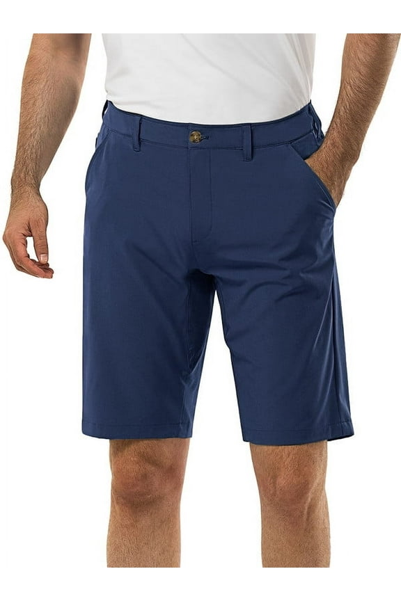 Mens Golf Shorts 11" Inseam Lightweight Dri Fit Stretch Hiking Shorts With Pocket
