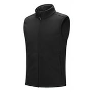 OFF ROAD VENTURES Mens Fleece Vest Lightweight Outerwear Zip Up Golf Running Sleeveless Vest With Pockets for Hiking Travel