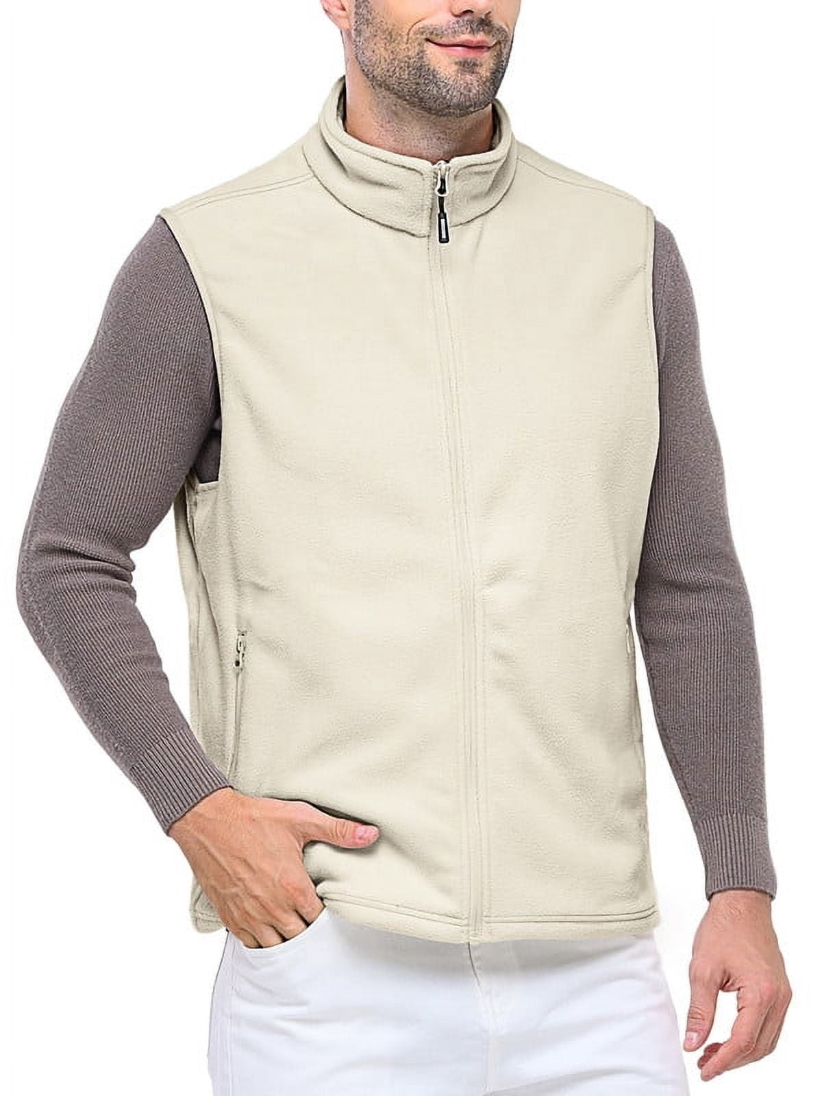 Off Road Ventures Men's Lightweight Fleece Vest Running Softshell ...