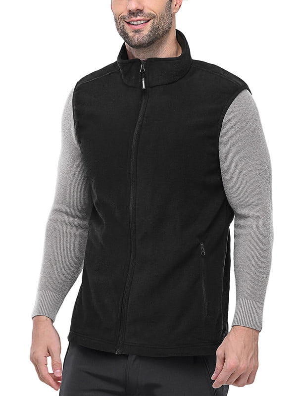 Off Road Ventures Men's Lightweight Fleece Vest Running Softshell ...