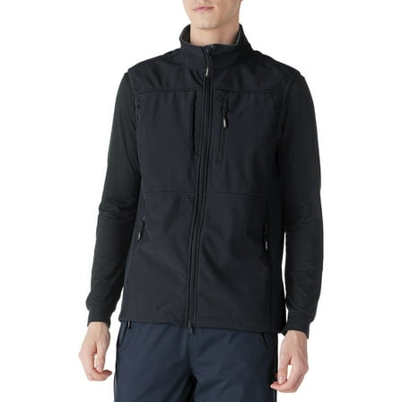 Off Road Ventures Mens Fleece Softshell Vest Lightweight Sleeveless Casual Outerwear Vest Sleeveless Jacket with pockets for Outdoor Travel