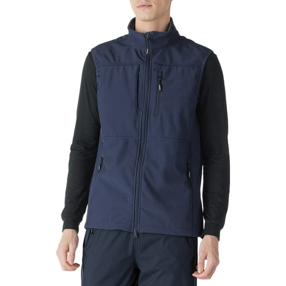 Off Road Ventures Mens Fleece Softshell Vest Lightweight Sleeveless Casual Outerwear Vest Sleeveless Jacket with pockets for Outdoor Travel
