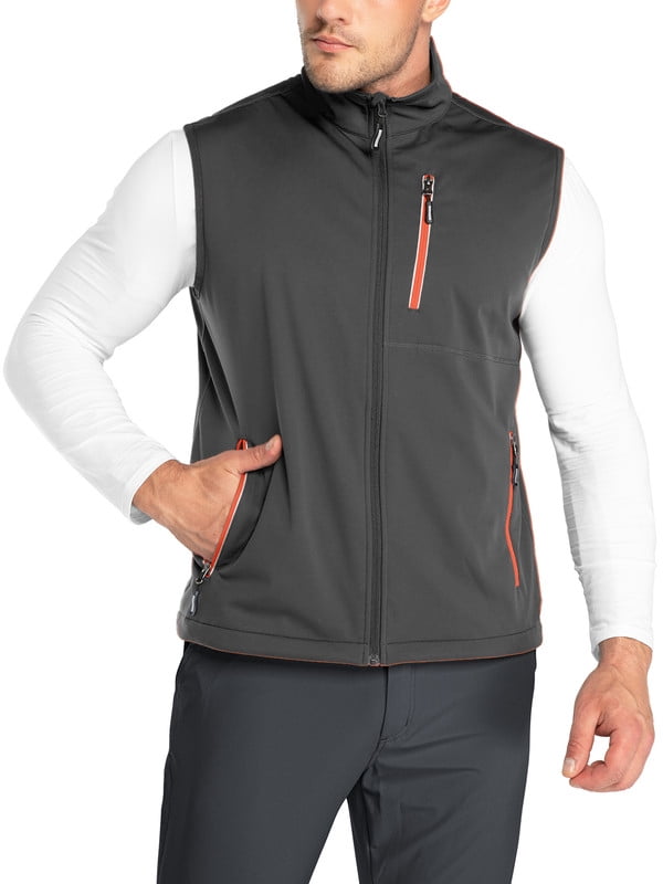 Off Road Ventures Mens Golf Vest Lightweight Waterproof Sleeveless Softshell Running Vest for Outerwear Fishing
