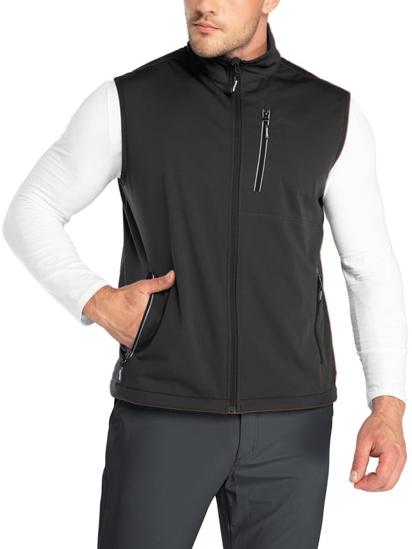 Off Road Ventures Mens Golf Vest Lightweight Waterproof Sleeveless Softshell Running Vest for Outerwear Fishing