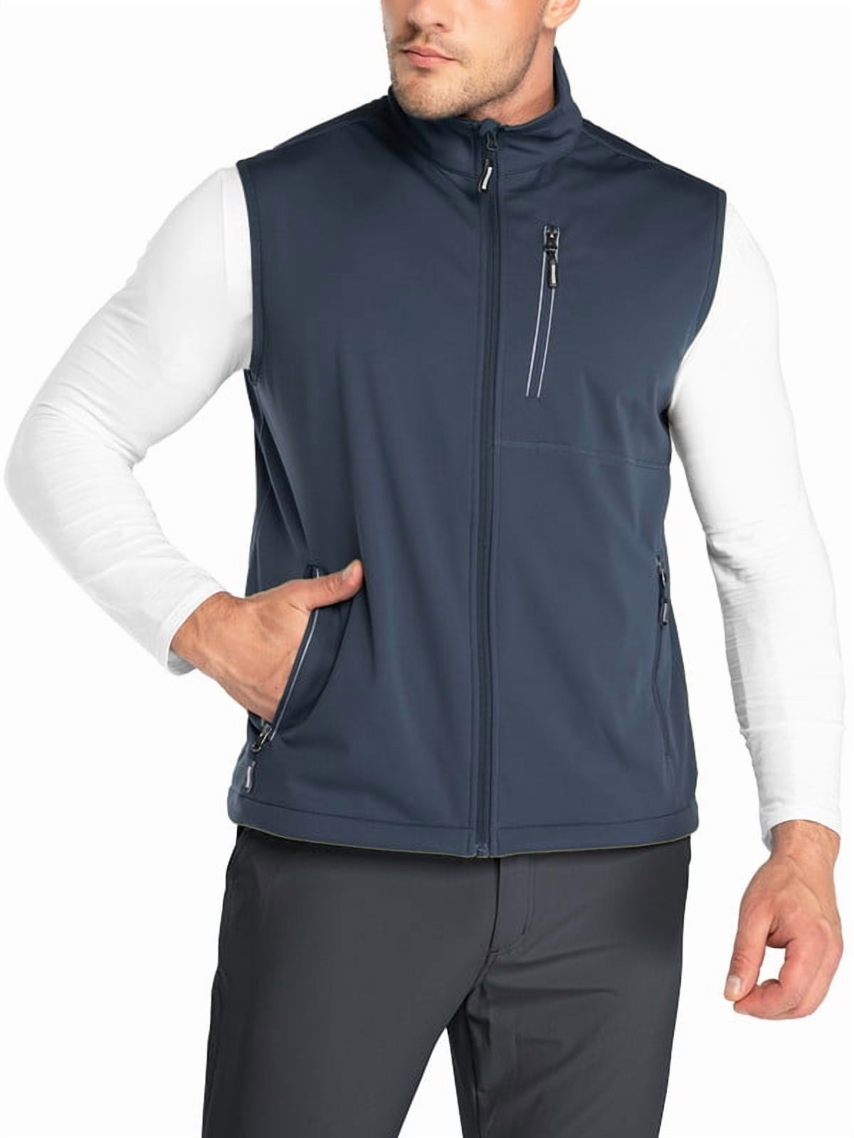 Off Road Ventures Mens Golf Vest Lightweight Waterproof Sleeveless Softshell Running Vest for Outerwear Fishing