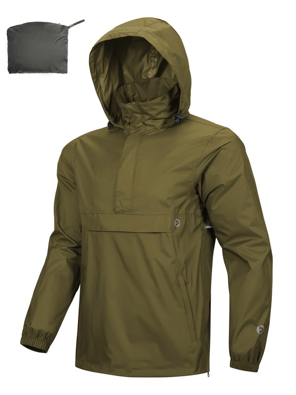 Pullover waterproof rain jacket clearance