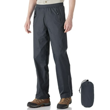 Off Road Ventures Mens Rain Pants Waterproof Windbreaker Lightweight Hiking Pants for Golf Travel