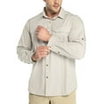 thumbnail image 1 of Off Road Ventures Mens Long Sleeve Safari Shirt Upf 50 Sun Protection Quick Dry Lightweight Button Down Hiking Shirt for Camping Fishing, 1 of 7