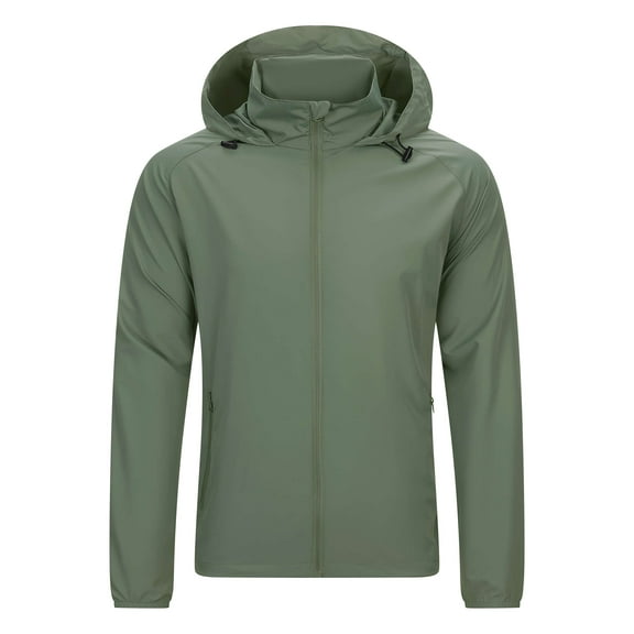 Off Road Ventures Mens Packable Rain Jacket Waterproof Hooded Lightweight Windbreaker Raincoat for Outdoor Golf