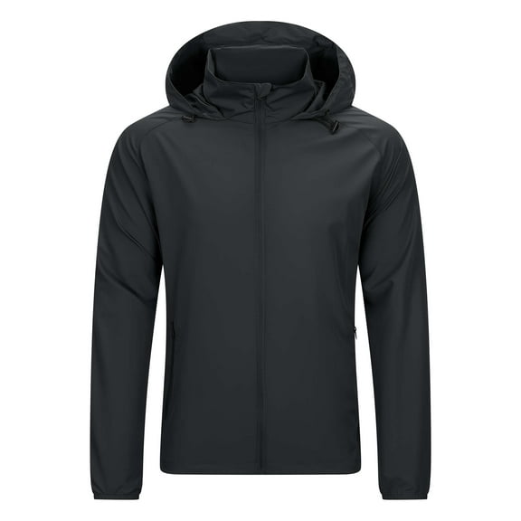 Off Road Ventures Mens Packable Rain Jacket Waterproof Hooded Lightweight Windbreaker Raincoat for Outdoor Golf