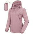 thumbnail image 1 of Off Road Ventures Woman Packable Rain jacket Hooded lightweight Windbreaker Waterproof Raincoat With Pocket, 1 of 7