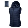 thumbnail image 1 of Off Road Ventures Woman Puffer Vest Outerwear Lightweight Hood Winter Sleeveless Jacket With Zipper Pocket, 1 of 1