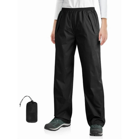 Off Road Ventures Woman Waterproof Rain Pants Lightweight Packable Wind Pants for Golf Hiking Outdoor