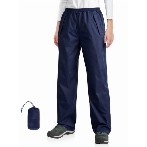 Off Road Ventures Woman Waterproof Rain Pants Lightweight Packable Wind Pants for Golf Hiking Outdoor