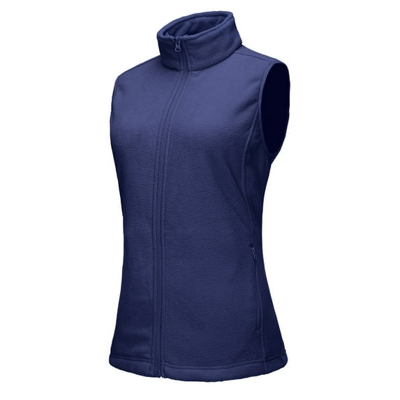 Off Road Ventures Womens Fleece Vests Outerwear Lightweight Sleeveless Hiking Vest With Zip Pockets