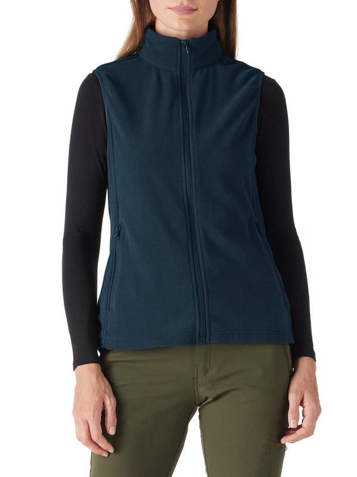 Off Road Ventures Womens Fleece Lined Vests Outerwear Lightweight Sleeveless Running Vest With Zipper Pockets