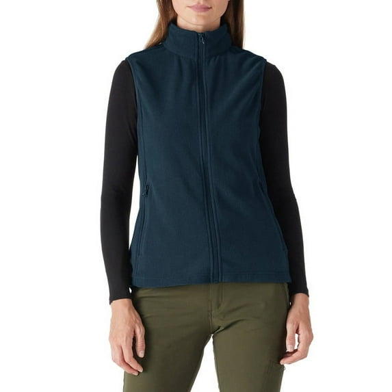 Off Road Ventures Womens Fleece Lined Vests Outerwear Lightweight Sleeveless Running Vest With Zipper Pockets