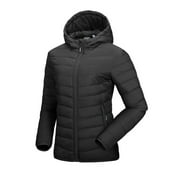 Off Road Ventures Women's Lightweight Puffer Jacket Packable Waterproof Hooded Winter Quilted Puffer Coat for Traveling Snow Ski