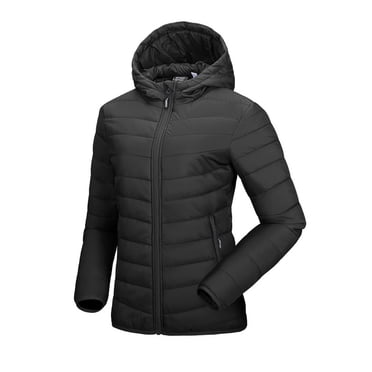 Off Road Ventures Women's Lightweight Puffer Jacket Packable Waterproof Hooded Winter Quilted Puffer Coat for Traveling Snow Ski