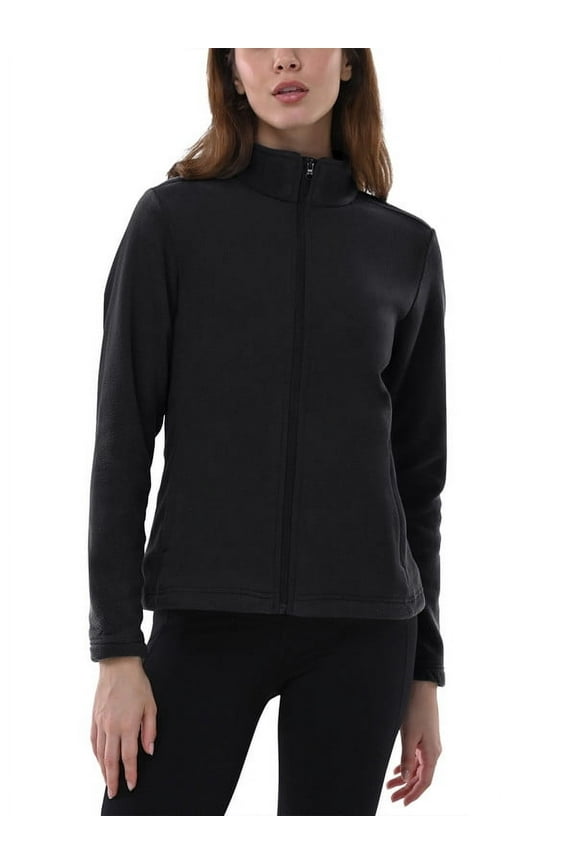 Women's Polar Fleece Jackets Lightweight Soft Long Sleeve Zip Up Warm Coats with Pockets for Winter Outerwear