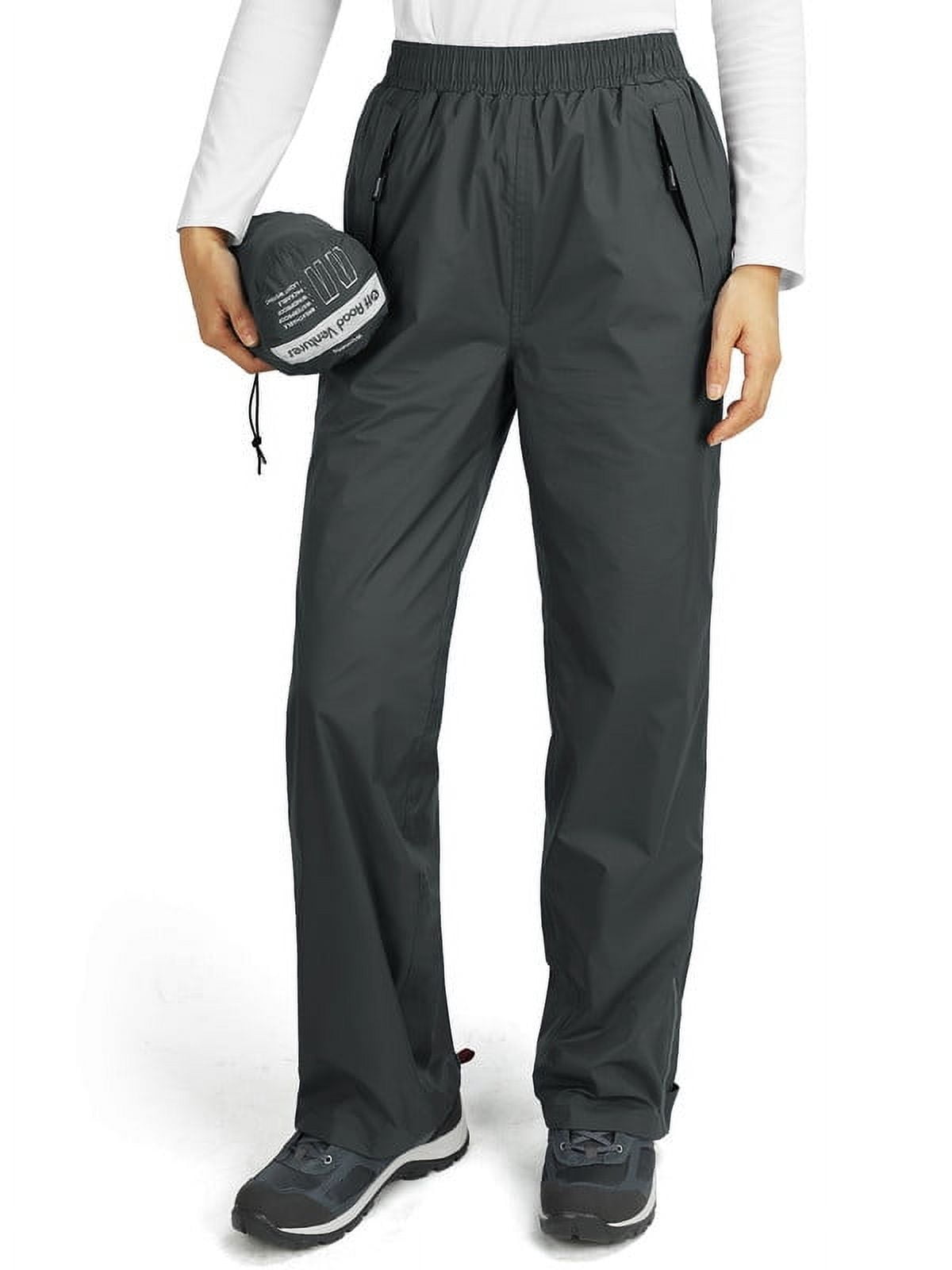 Off Road Ventures Womens Waterproof Rain Pants Lightweight Breathable Windbreaker Hiking Pants for Outdoors Golf