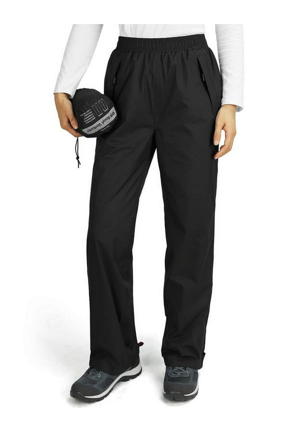 Womens Waterproof Rain Pants Lightweight Breathable Windbreaker Hiking Pants for Outdoors Golf