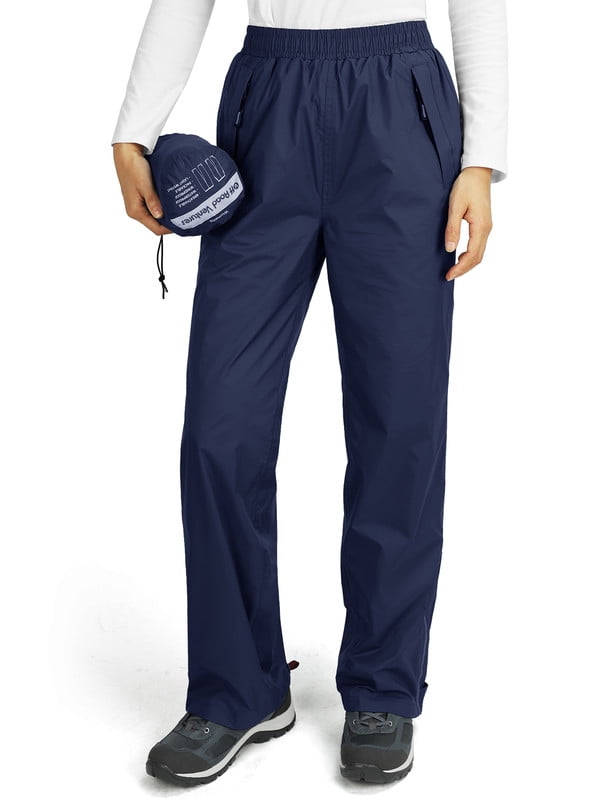 Off Road Ventures Womens Waterproof Rain Pants Lightweight Breathable Windbreaker Hiking Pants for Outdoors Golf