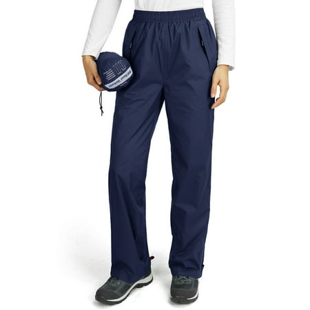 Off Road Ventures Womens Waterproof Rain Pants Lightweight Breathable Windbreaker Hiking Pants for Outdoors Golf