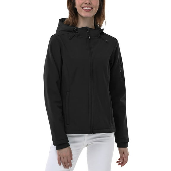 Off Road Ventures Women’s Softshell Jacket Fleece Lined Waterproof Lightweight Windbreaker Insulated Coat with Hood