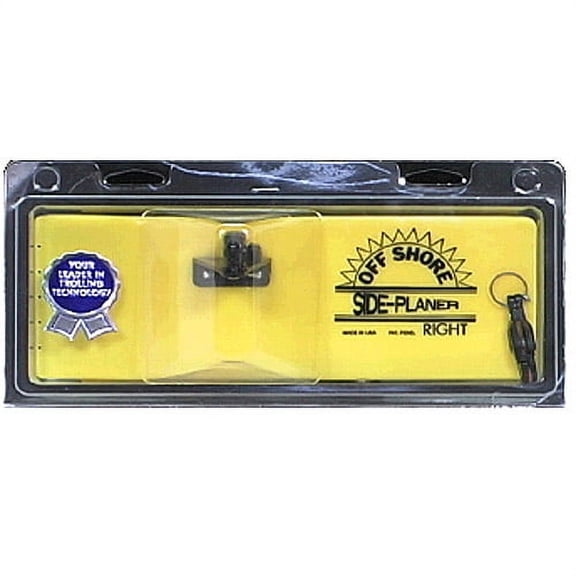 Off Shore OR12R Right Side Planer with Flag, Yellow , 9-1/2"