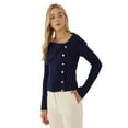 thumbnail image 1 of Off Shoulder Button Detail Sweater, 1 of 5